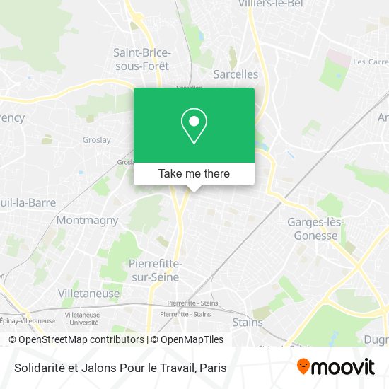 Solidarité et Jalons Pour le Travail map