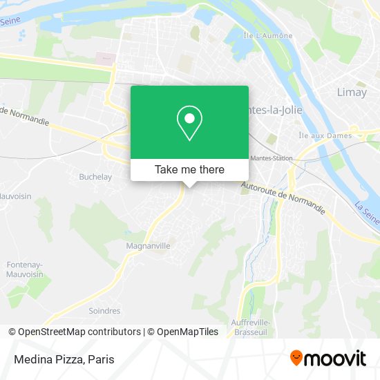 Medina Pizza map