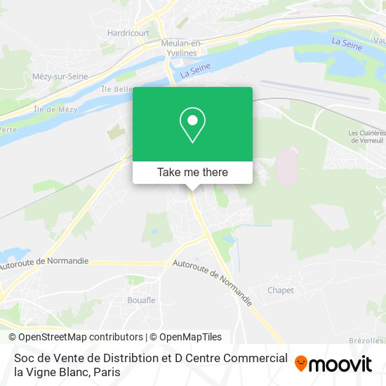 Soc de Vente de Distribtion et D Centre Commercial la Vigne Blanc map