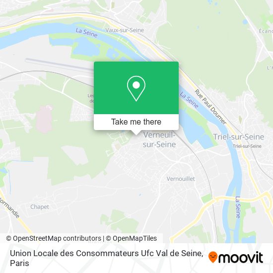 Mapa Union Locale des Consommateurs Ufc Val de Seine