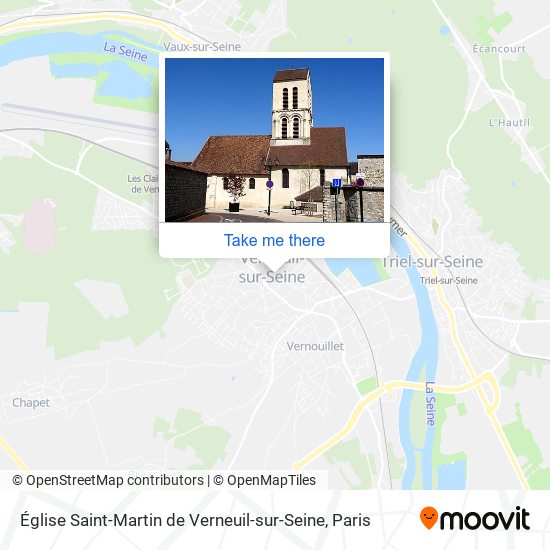 Mapa Église Saint-Martin de Verneuil-sur-Seine