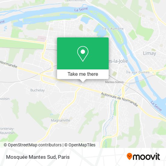 Mapa Mosquée Mantes Sud