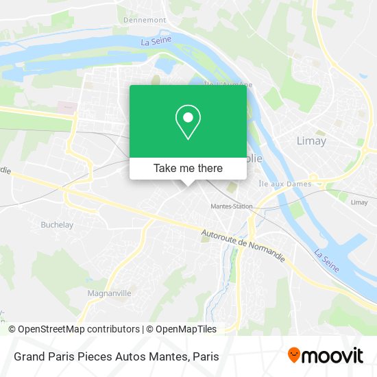 Mapa Grand Paris Pieces Autos Mantes