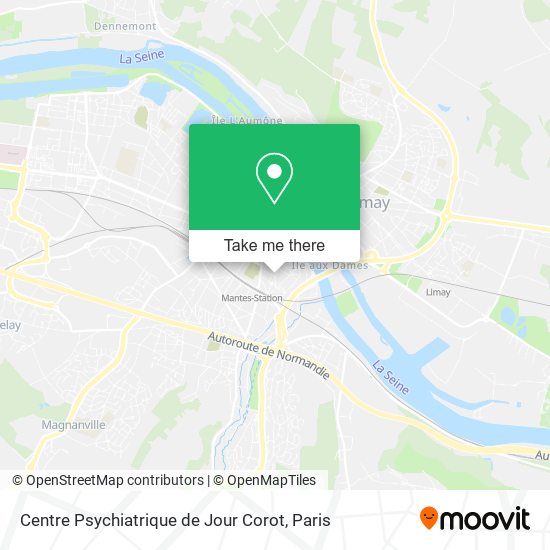 Mapa Centre Psychiatrique de Jour Corot