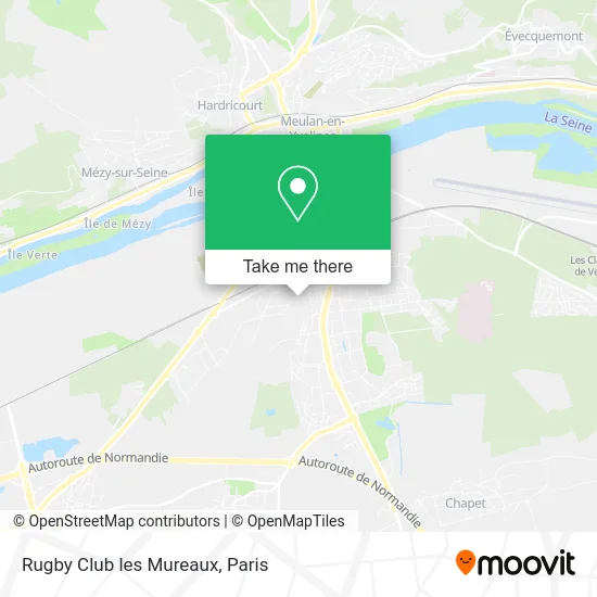 Rugby Club les Mureaux map