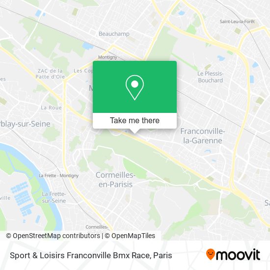 Sport & Loisirs Franconville Bmx Race map