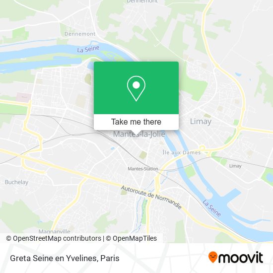 Mapa Greta Seine en Yvelines