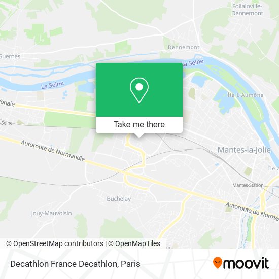 Mapa Decathlon France Decathlon