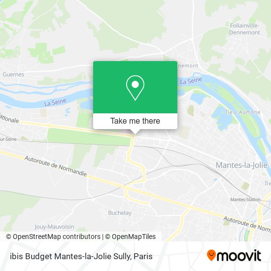 ibis Budget Mantes-la-Jolie Sully map