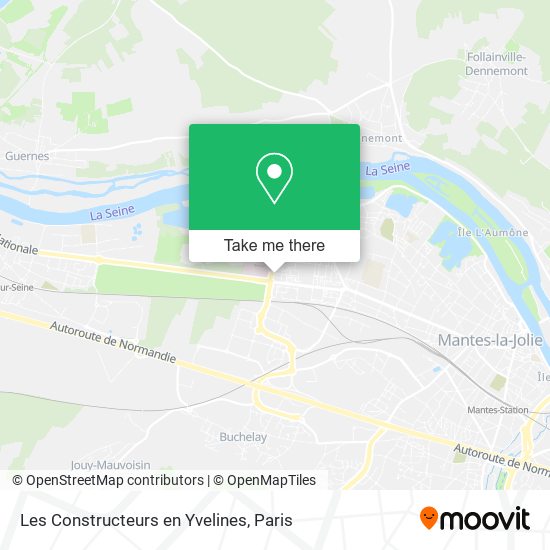 Mapa Les Constructeurs en Yvelines