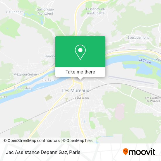 Jac Assistance Depann Gaz map