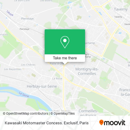 Kawasaki Motomaster Concess. Exclusif map