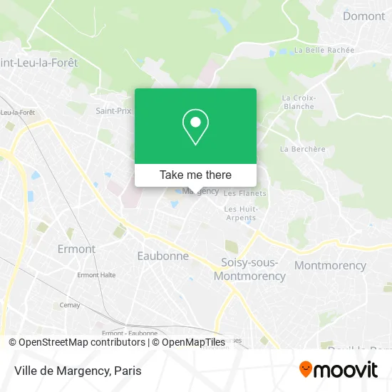 Ville de Margency map
