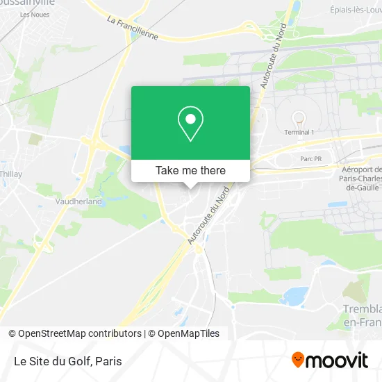 Le Site du Golf map