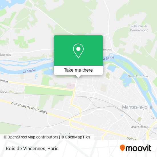 Mapa Bois de Vincennes