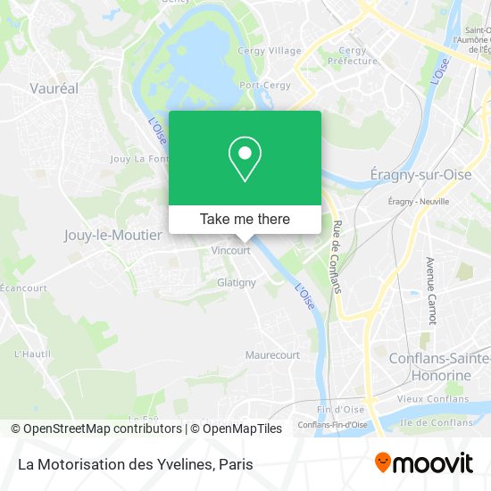 La Motorisation des Yvelines map