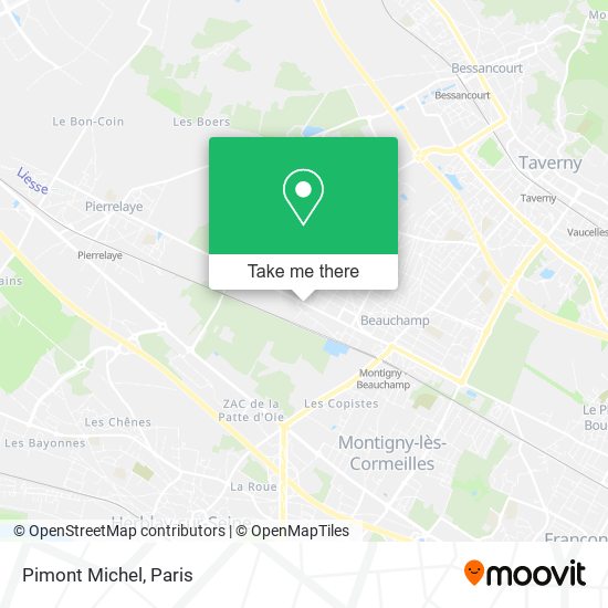 Mapa Pimont Michel