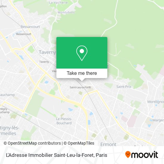 Mapa L'Adresse Immobilier Saint-Leu-la-Foret