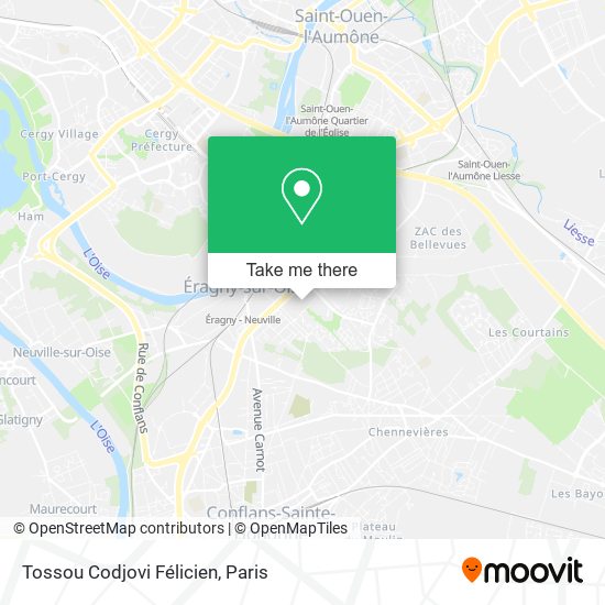 Tossou Codjovi Félicien map