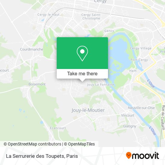 La Serrurerie des Toupets map