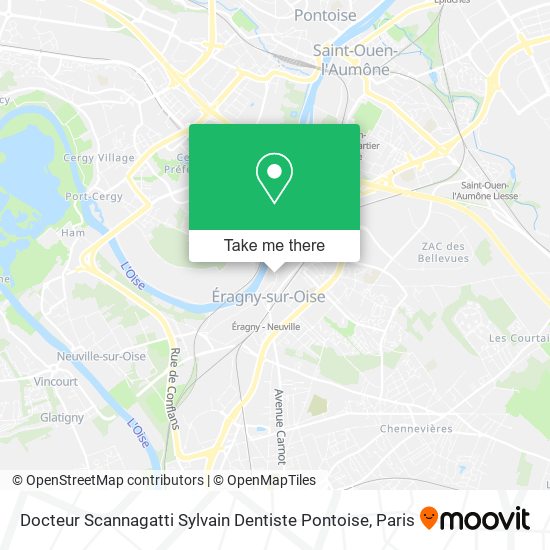 Mapa Docteur Scannagatti Sylvain Dentiste Pontoise