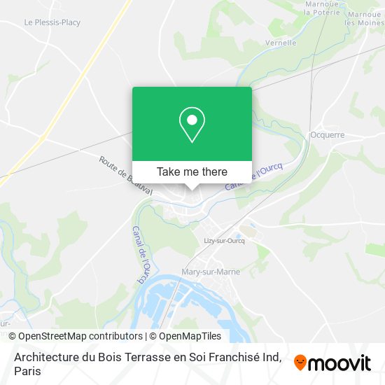Mapa Architecture du Bois Terrasse en Soi Franchisé Ind