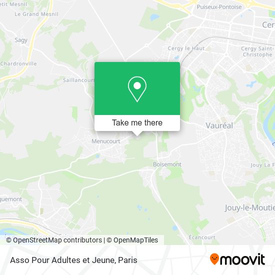 Asso Pour Adultes et Jeune map