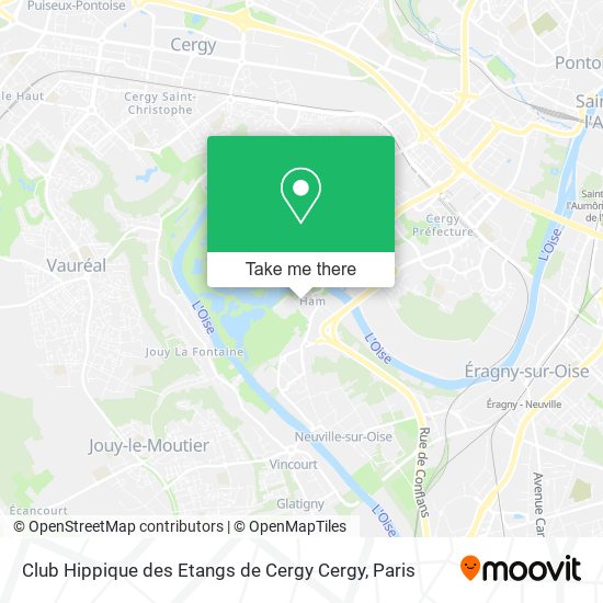 Club Hippique des Etangs de Cergy Cergy map