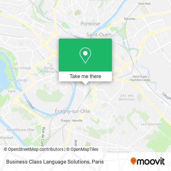 Business Class Language Solutions map