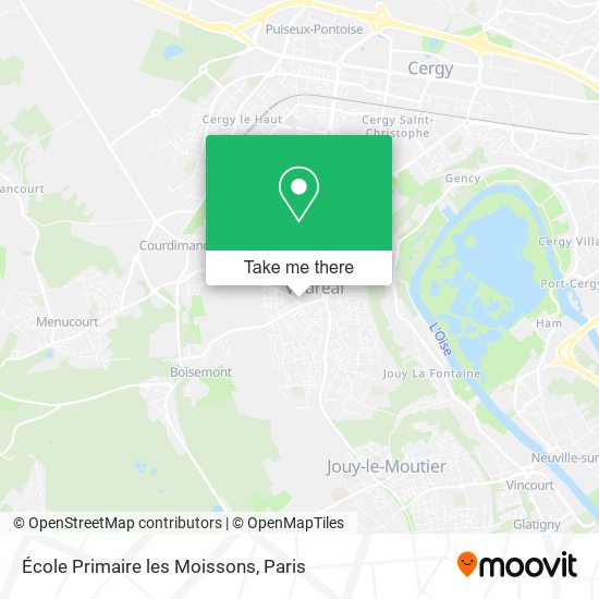 Mapa École Primaire les Moissons