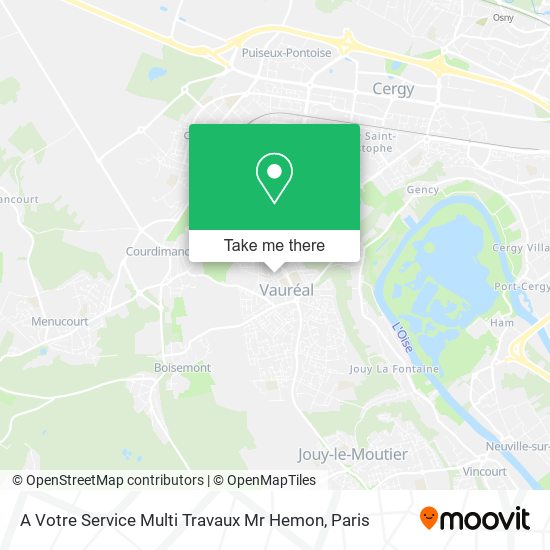 A Votre Service Multi Travaux Mr Hemon map