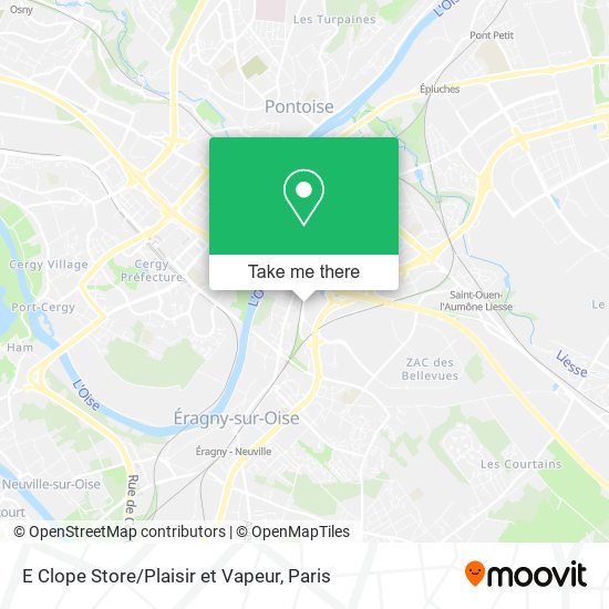 E Clope Store / Plaisir et Vapeur map