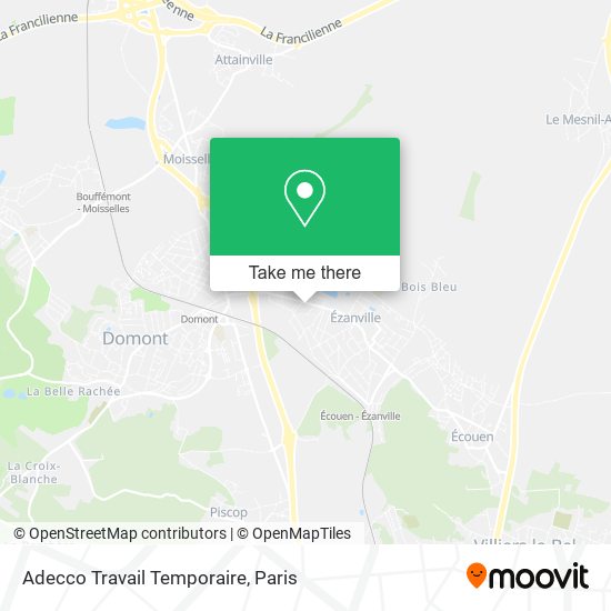 Adecco Travail Temporaire map