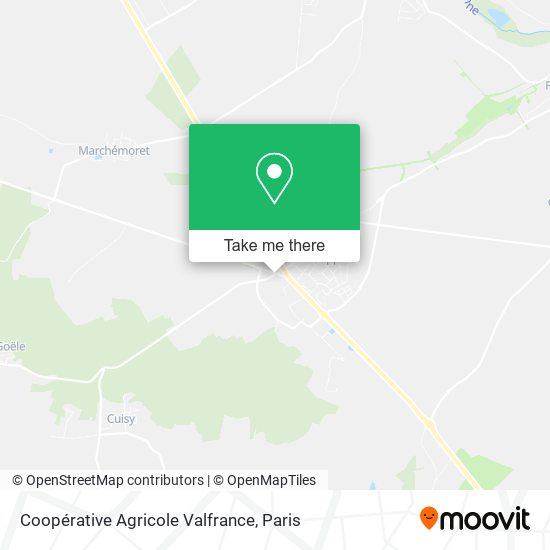 Mapa Coopérative Agricole Valfrance