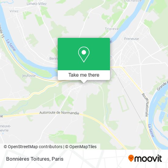 Mapa Bonnières Toitures