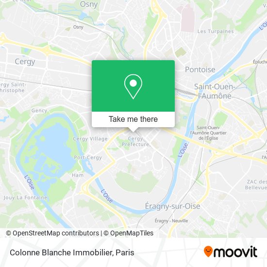 Colonne Blanche Immobilier map