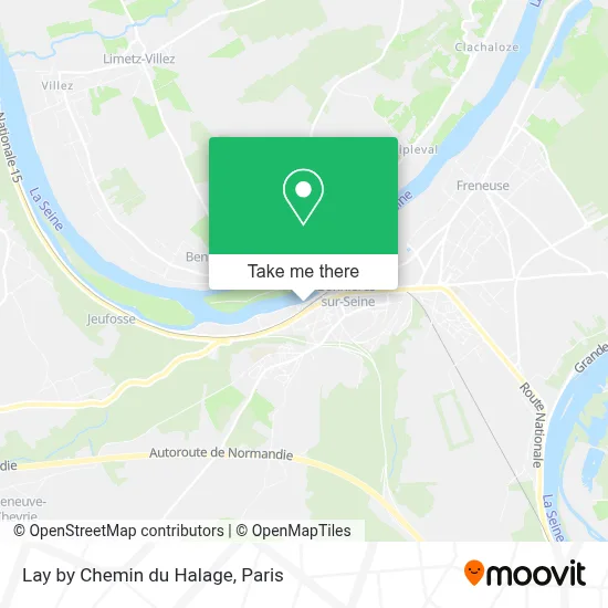 Lay by Chemin du Halage map