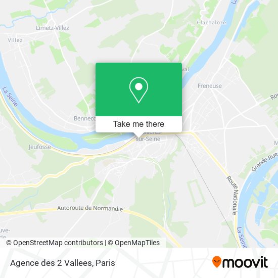 Agence des 2 Vallees map