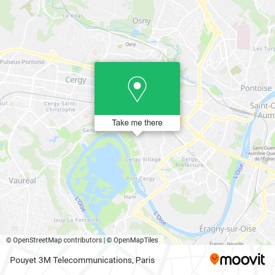 Pouyet 3M Telecommunications map