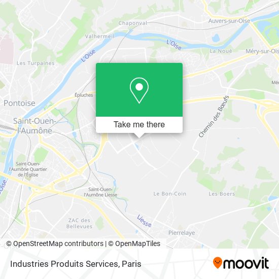 Industries Produits Services map