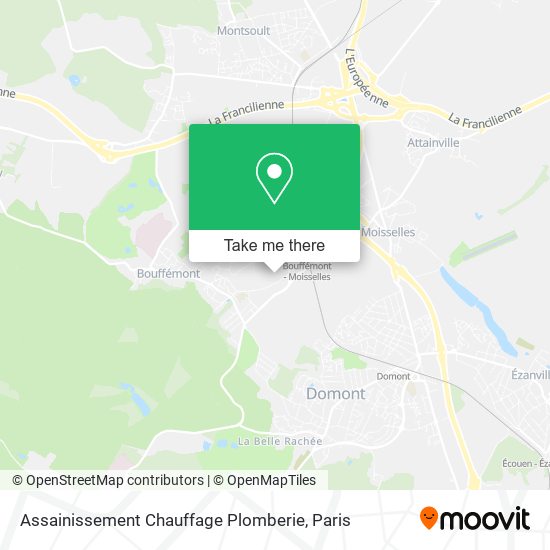 Assainissement Chauffage Plomberie map