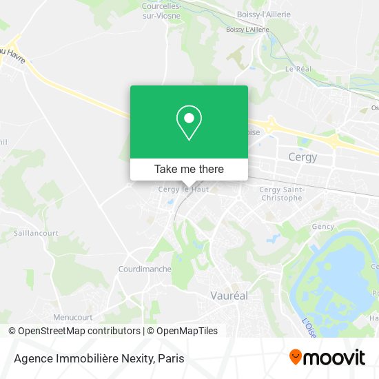 Mapa Agence Immobilière Nexity