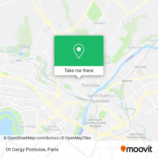 Mapa Ot Cergy Pontoise