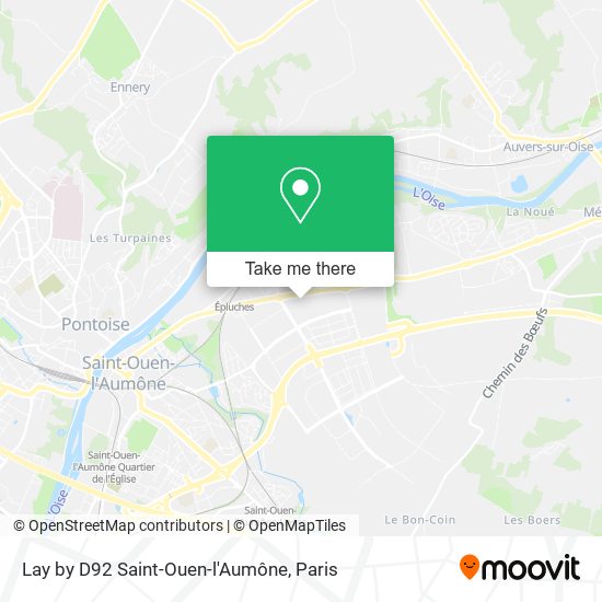 Mapa Lay by D92 Saint-Ouen-l'Aumône