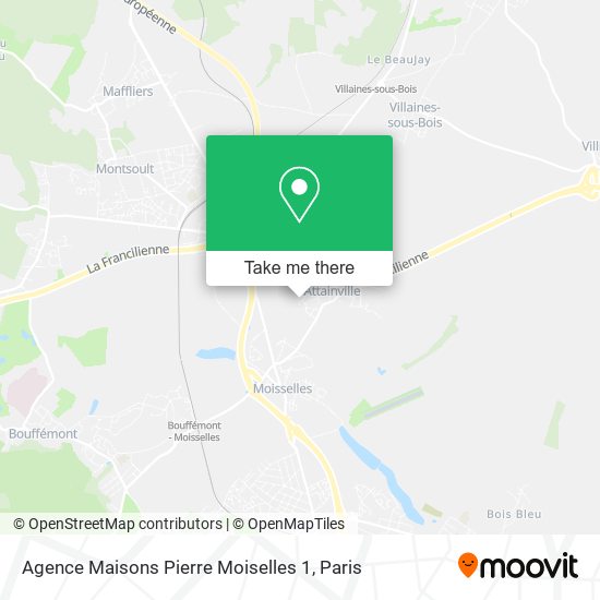 Mapa Agence Maisons Pierre Moiselles 1