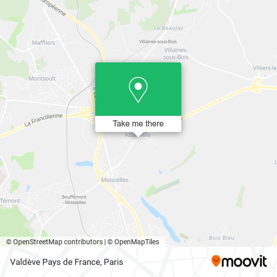Mapa Valdève Pays de France