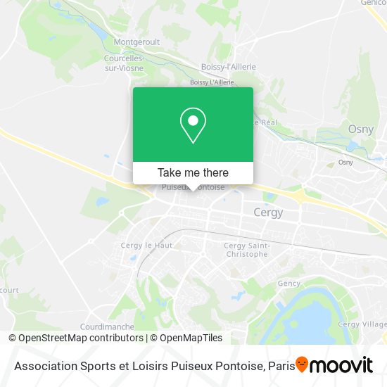 Mapa Association Sports et Loisirs Puiseux Pontoise