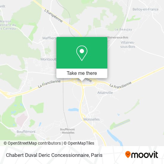 Chabert Duval Deric Concessionnaire map
