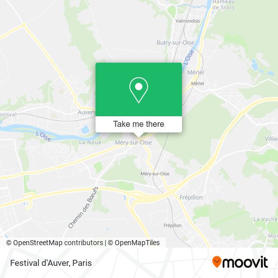 Festival d'Auver map