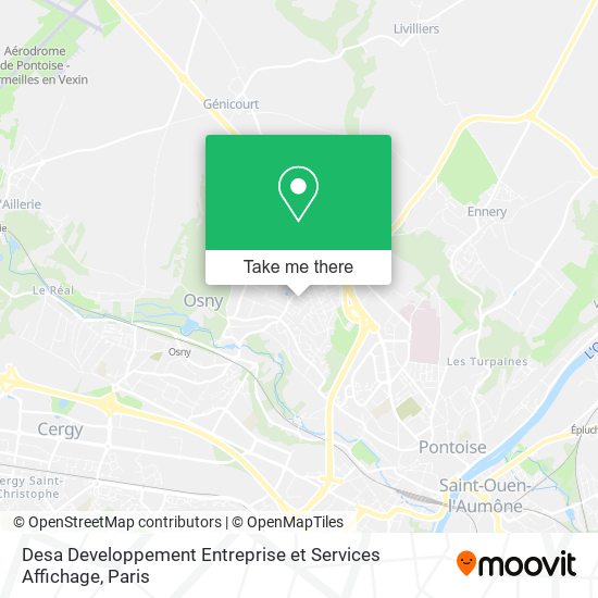 Desa Developpement Entreprise et Services Affichage map